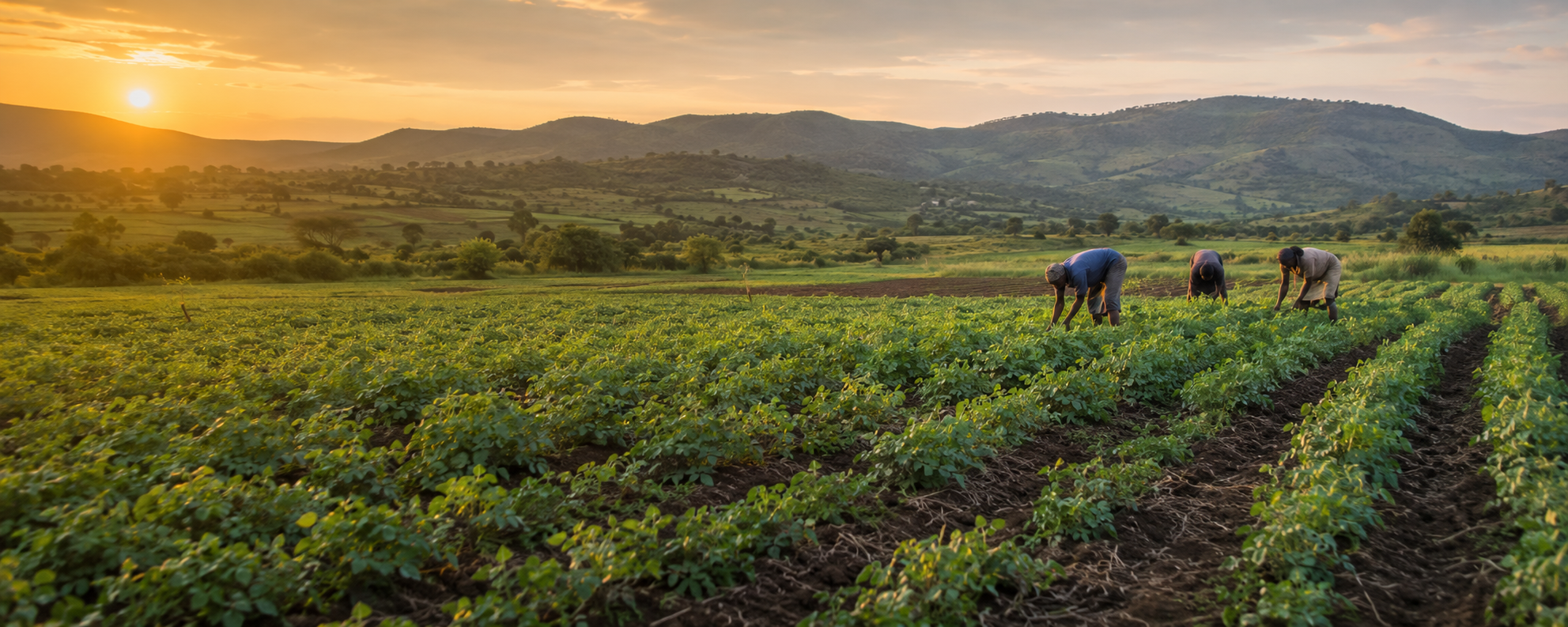 Agricultural fields in Malawi